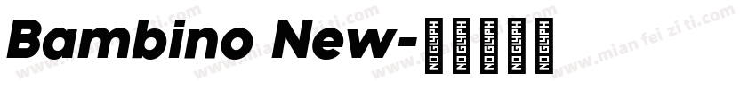 Bambino New字体转换